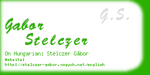 gabor stelczer business card
