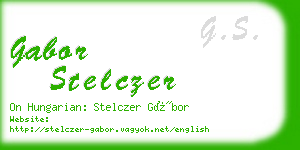 gabor stelczer business card